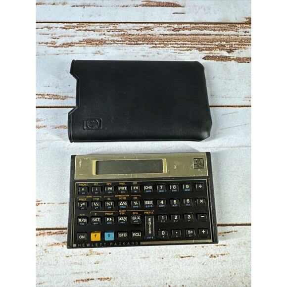 Hewlett Packard HP 12C Financial Calculator with Soft Case Vintage - Picture 1 of 3